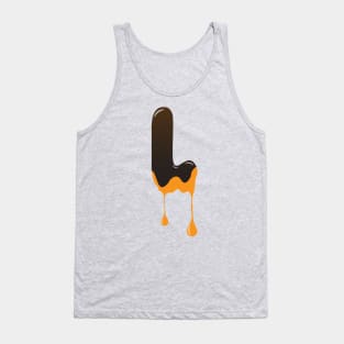 Chocolate Alphabet Letter L Tank Top